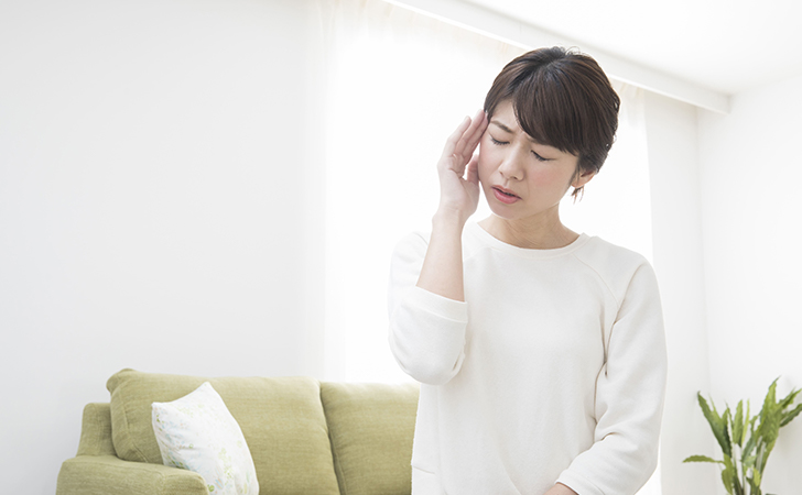 たちくらみがした女性