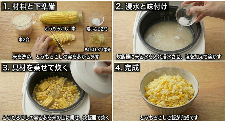 とうもろこしご飯