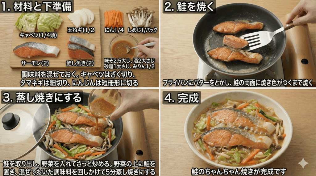 鮭のちゃんちゃん焼き