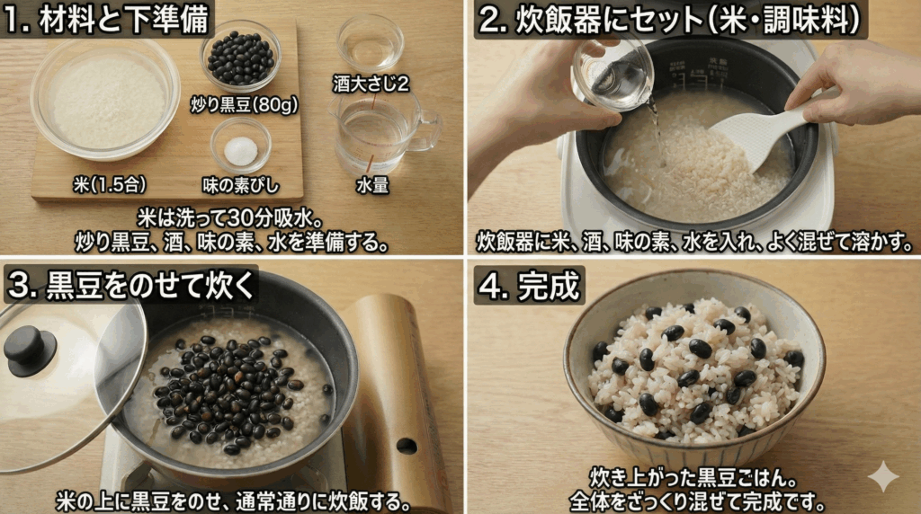 黒豆ごはん